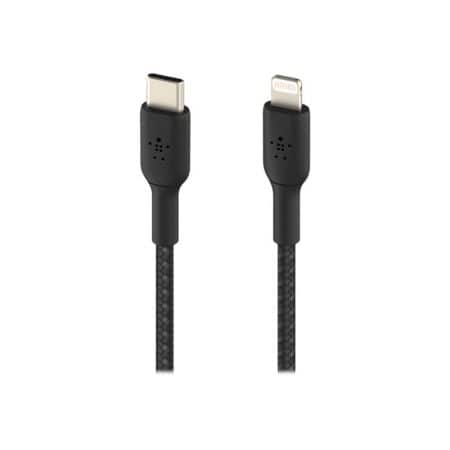 Câble Tressé Lightning / USB-C 2M blanc
