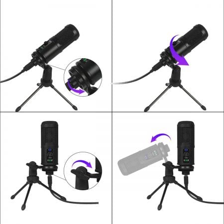 VARR GAMING MICROPHONE TUBE CARDIOID SET USB