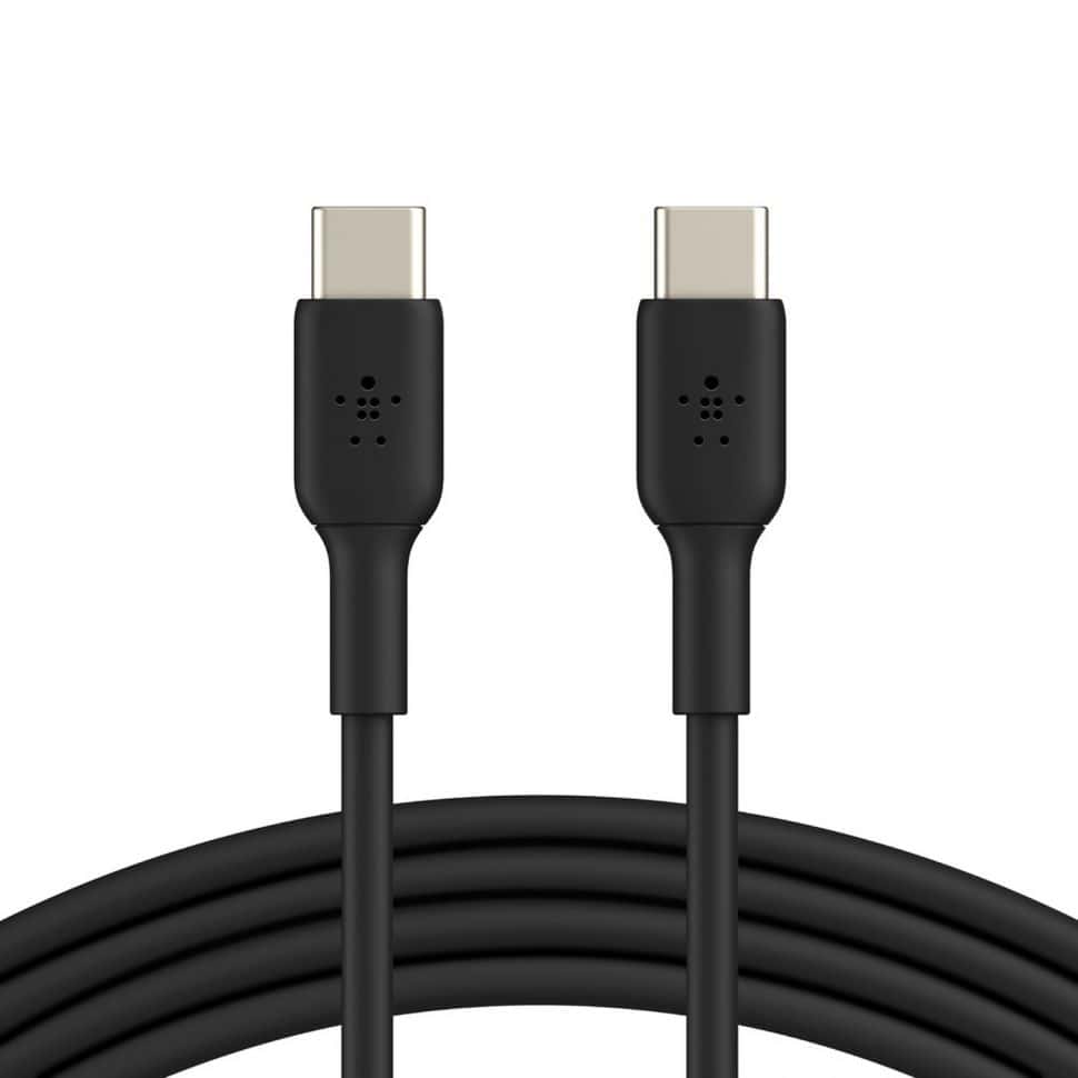 Câble USB-C / USB-C 1M blanc / noir