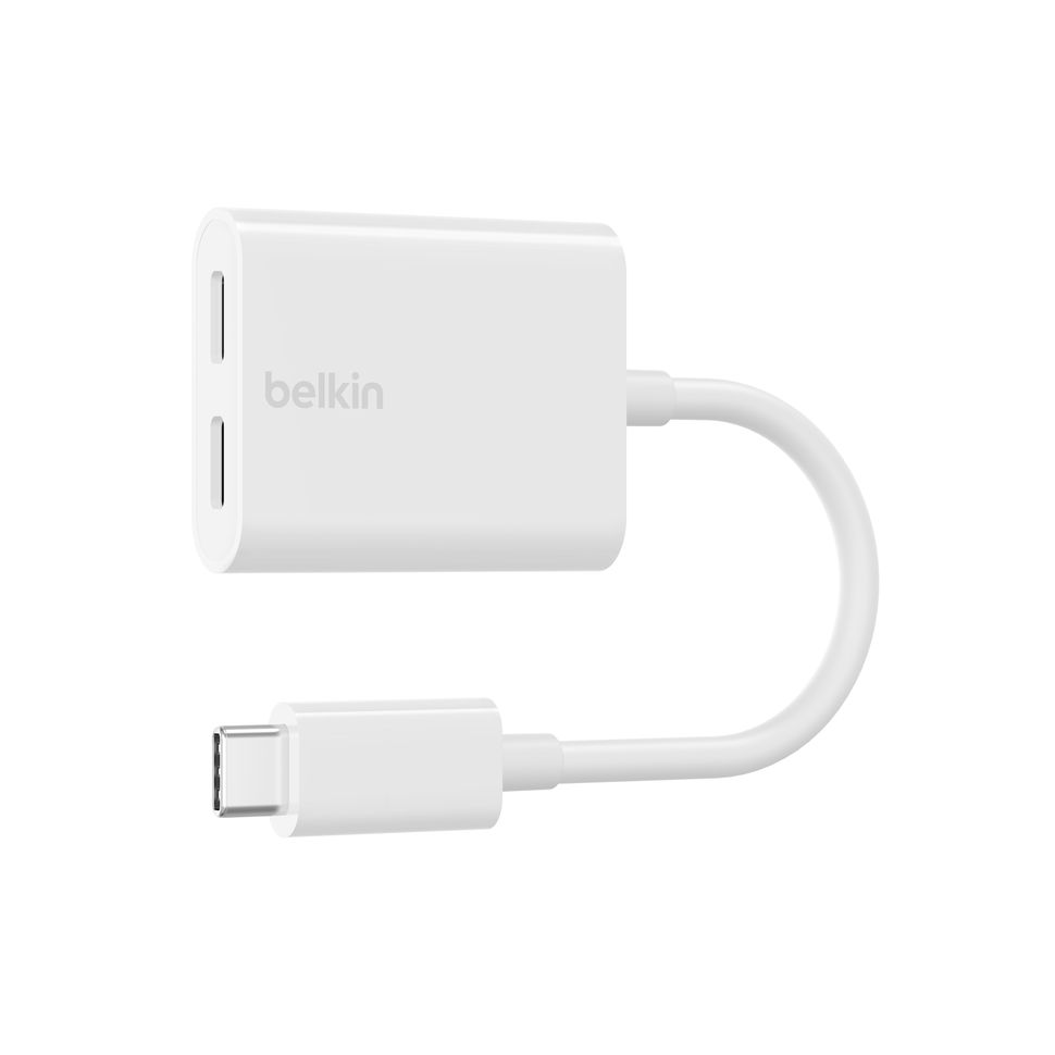 Adaptateur USB-C vers 2 x USB-C blanc