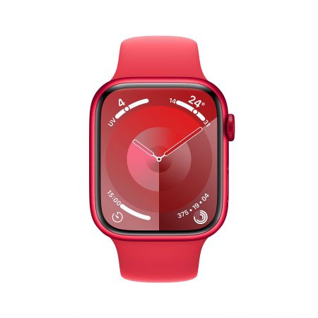 Apple Watch 9 ALU Cellu, 41mm-45mm Red Red band M/L